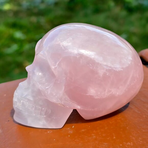 Rose Quartz Skull – Unconditional Love • Heart Healing • Divine Feminine - Picture 4 of 6
